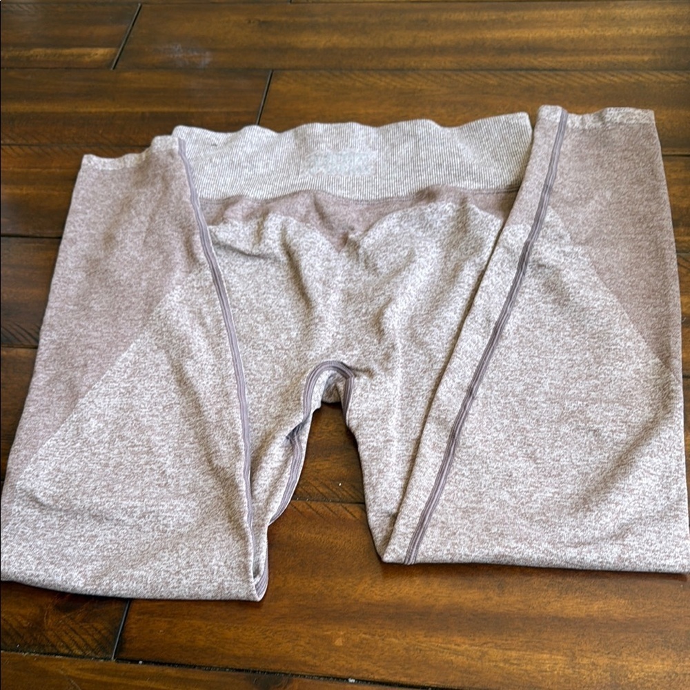 Pink Stylish Heathered Leggings - Picture 7 of 7
